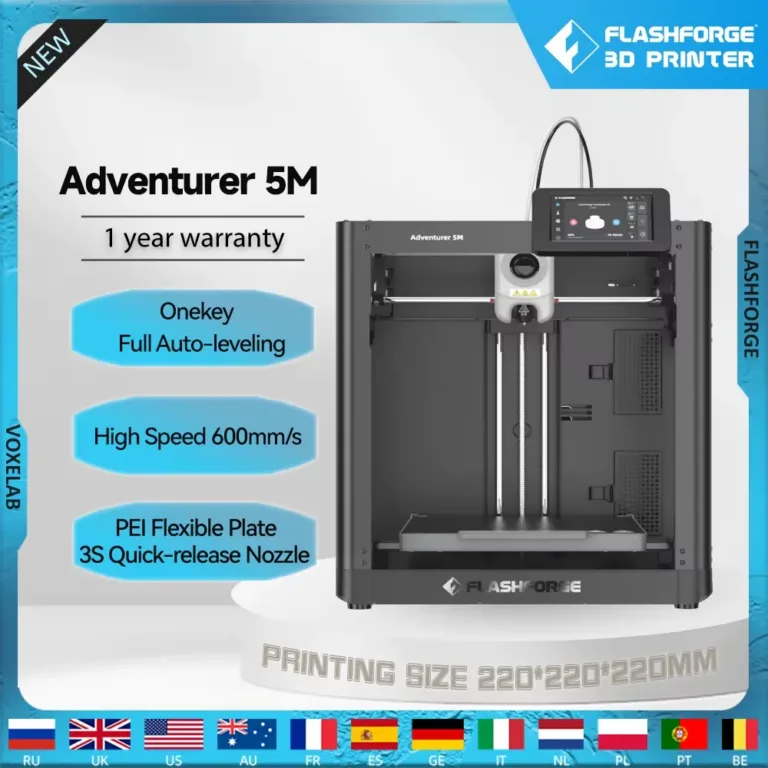 Flashforge Adventurer 5M open-frame printer — supplied seller image