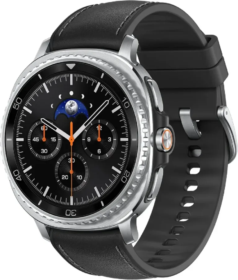Samsung Galaxy Watch 8 Classic (2025), black, with a stainless steel bezel