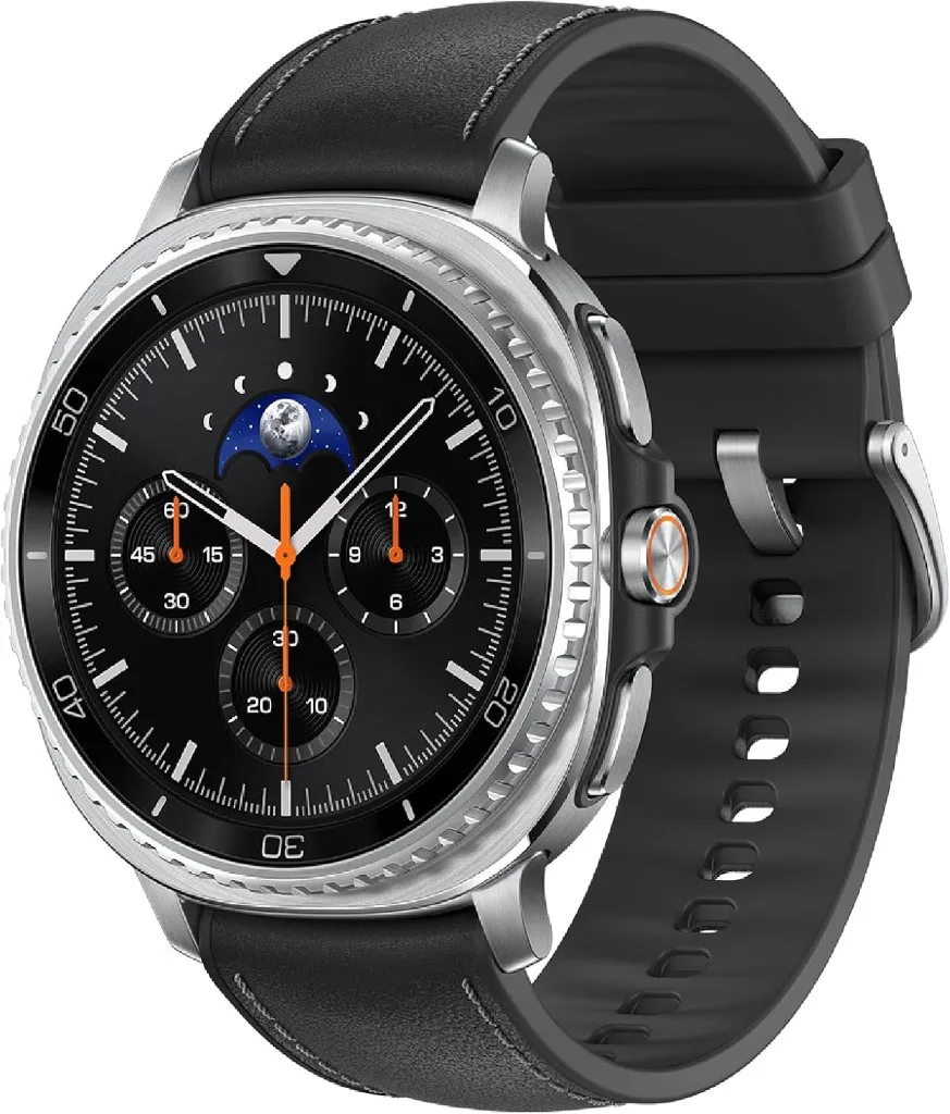 Samsung Galaxy Watch 8 Classic (2025), black, with a stainless steel bezel