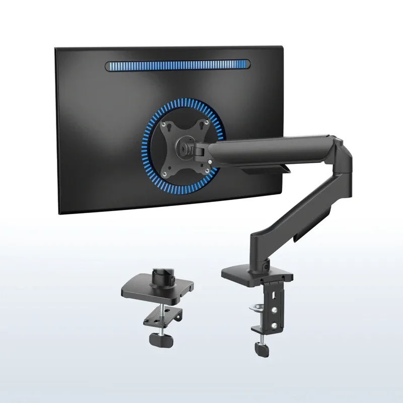 VIVO STAND-V001O mechanical monitor arm with desk mounting hardware; manufacturer image