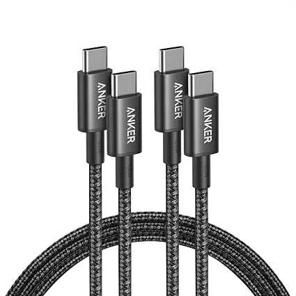 Anker 333 black USB-C to USB-C charging cables, two-pack