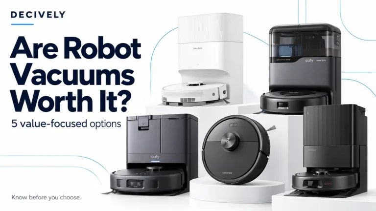 Five robot vacuum options — Decively illustrated buying guide