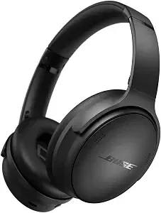 Black Bose QuietComfort over-ear headphones, original 2023 model.