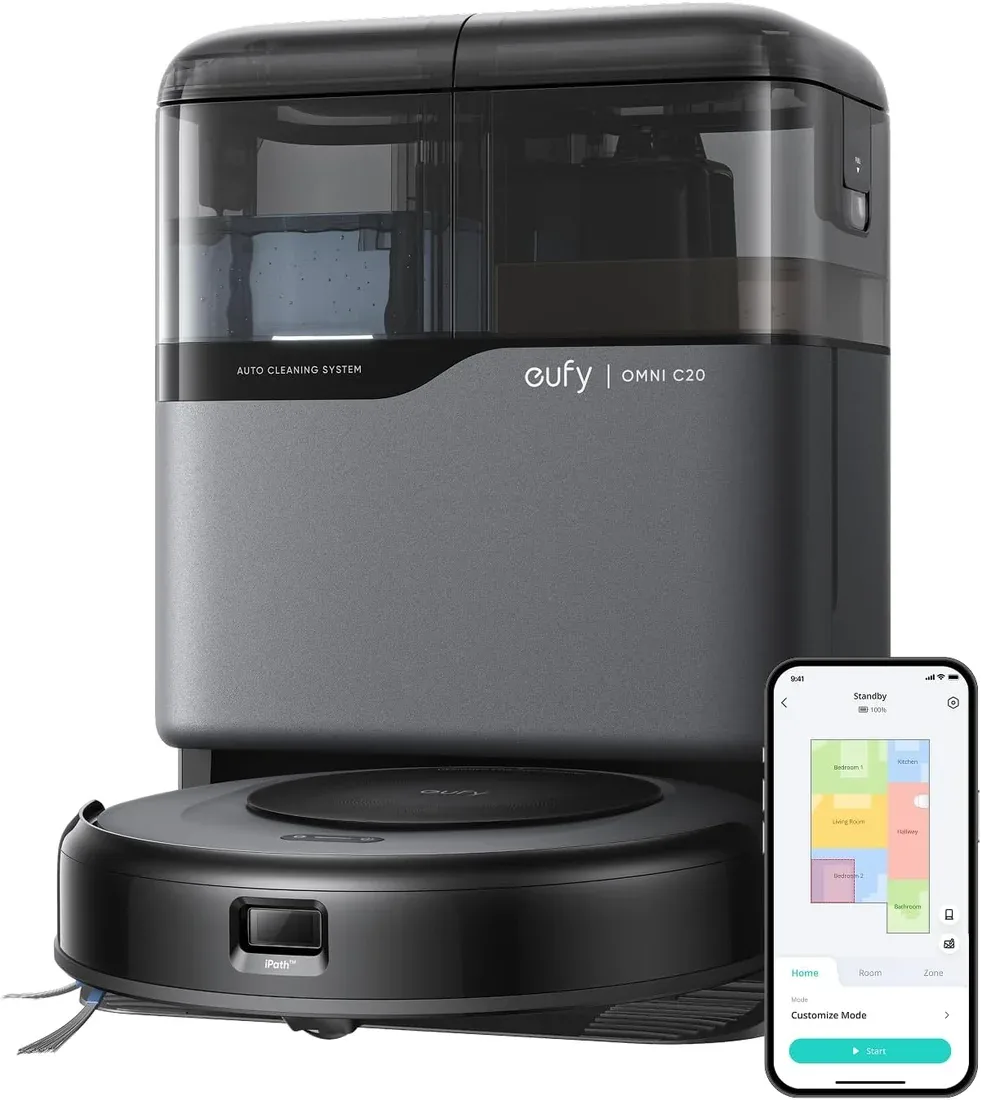 eufy Omni C20 robot vacuum and mop with cleaning station
