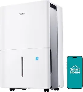 Midea 22-pint portable dehumidifier.