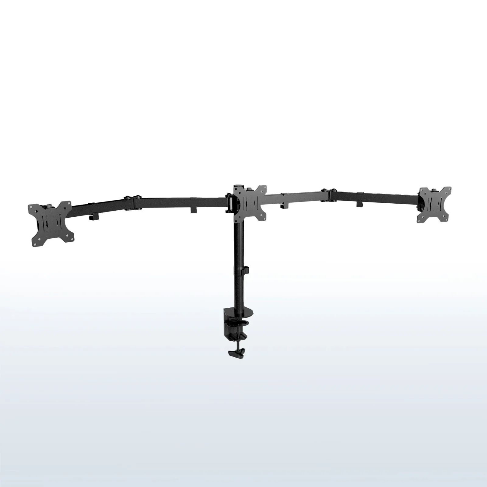 Black VIVO STAND-V003Y triple monitor mount; manufacturer image