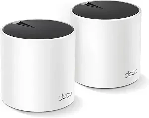 TP-Link Deco X55 two-pack Wi-Fi 6 mesh system.